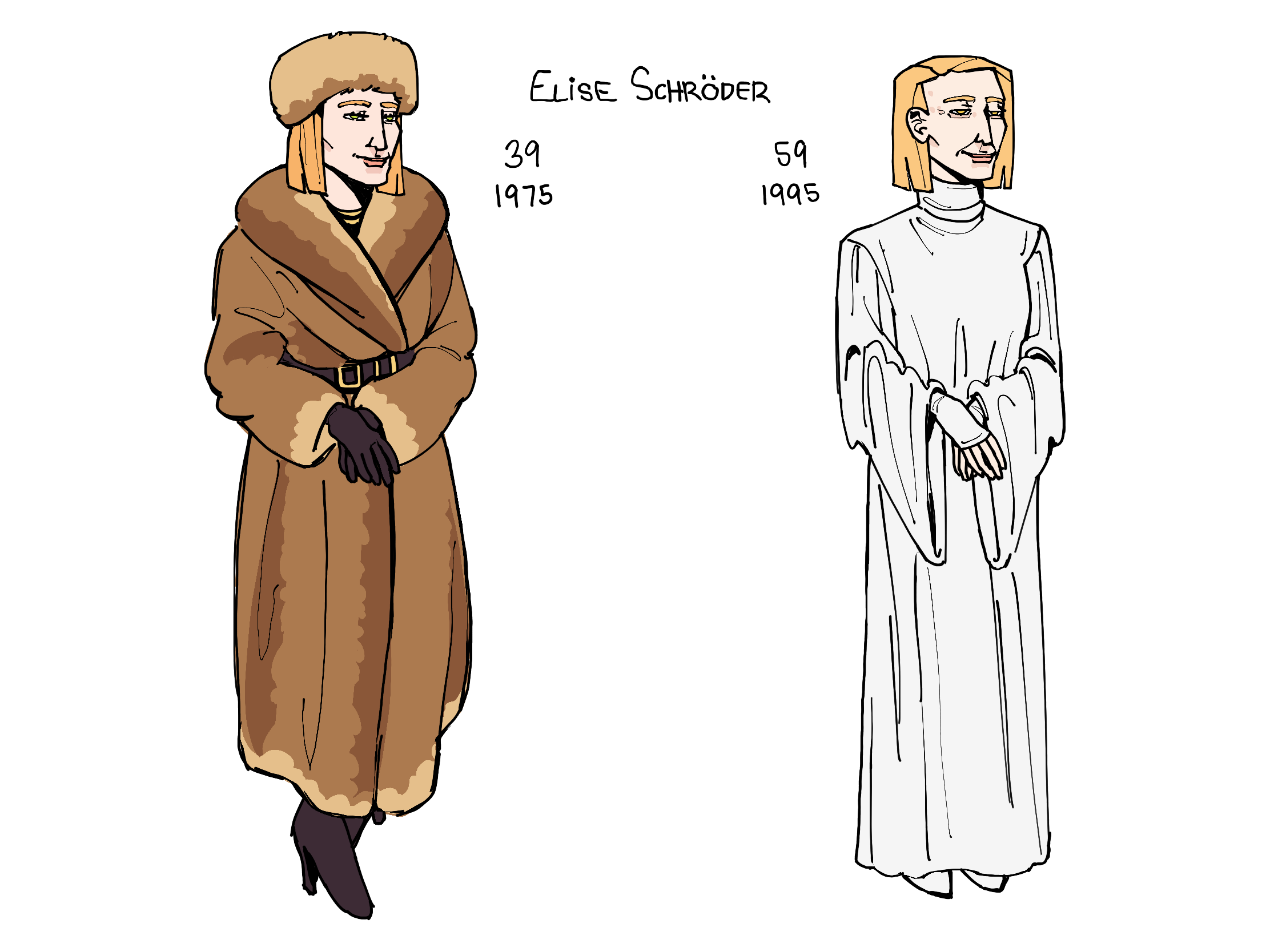 character sheet of elise